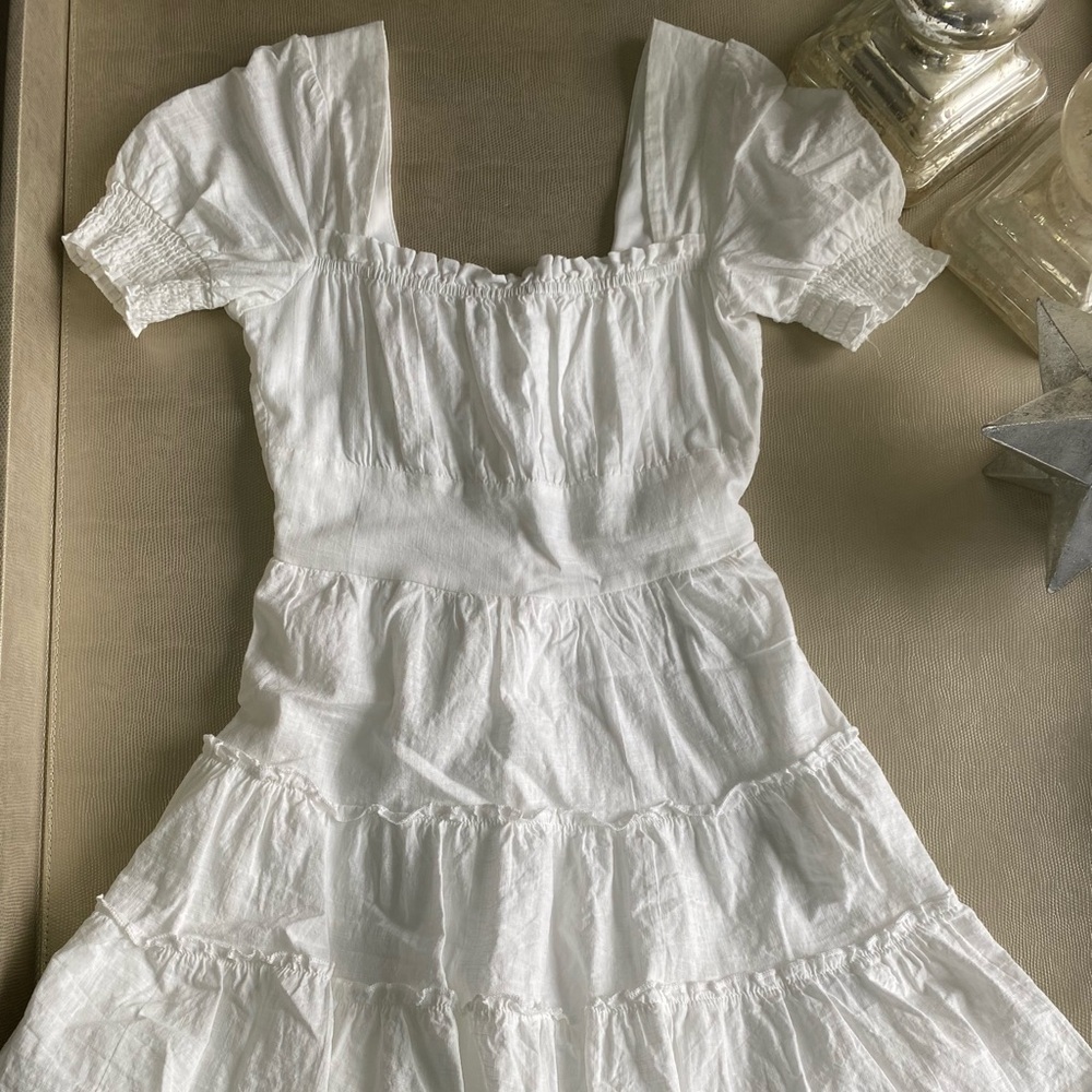 Altar'd State White Textured Dress